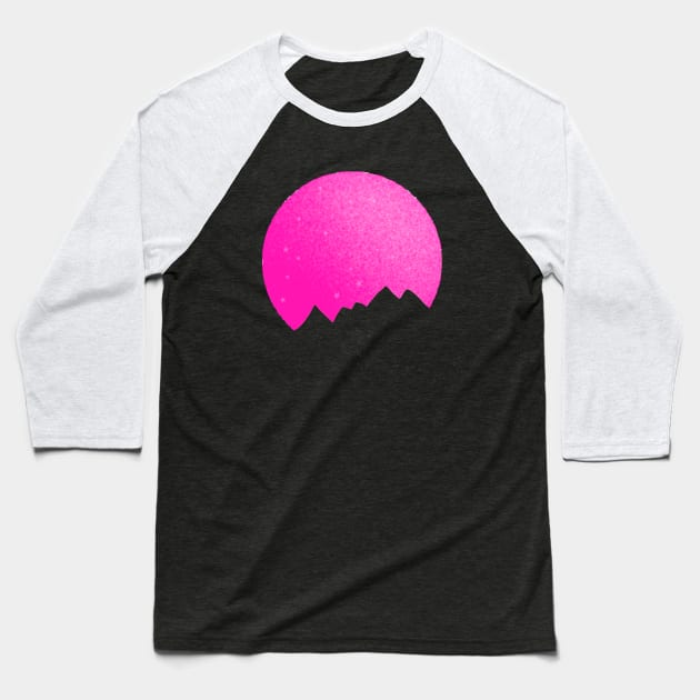 Pink PlanetFall Baseball T-Shirt by CazzyShop